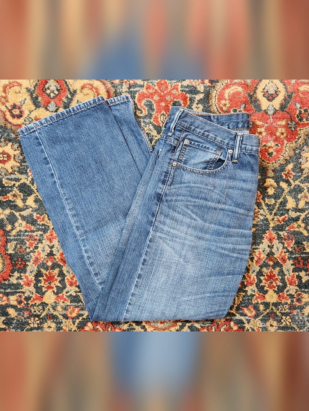 Levi's 569 Men's Medium Blue Relaxed Straight Leg Jeans 32 X 32